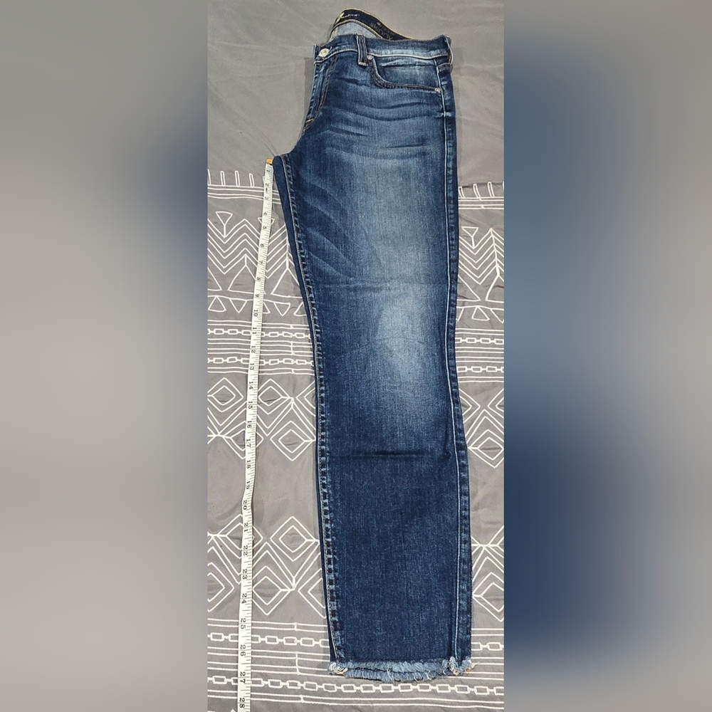 7 For All Mankind The Ankle Skinny Jeans Size 28 - Picture 3 of 8